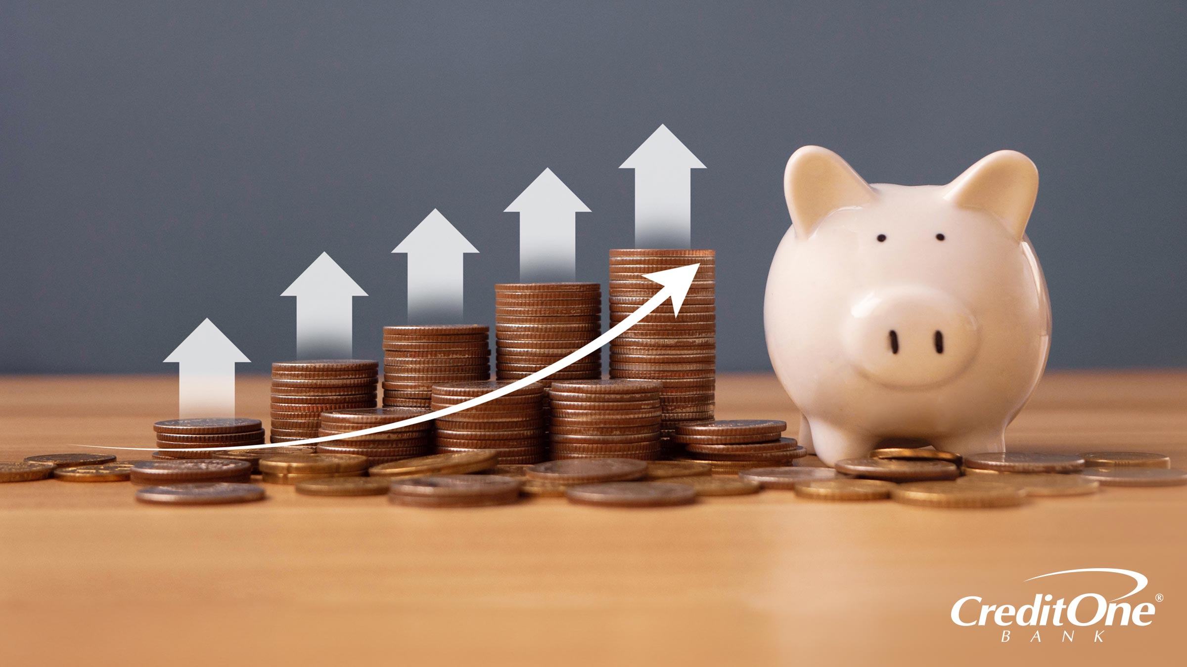 Increasing stacks of coins beside a piggybank indicate maximizing savings with a CD