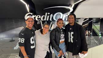 Number One Fan participants at the Nov. 24 Raiders game