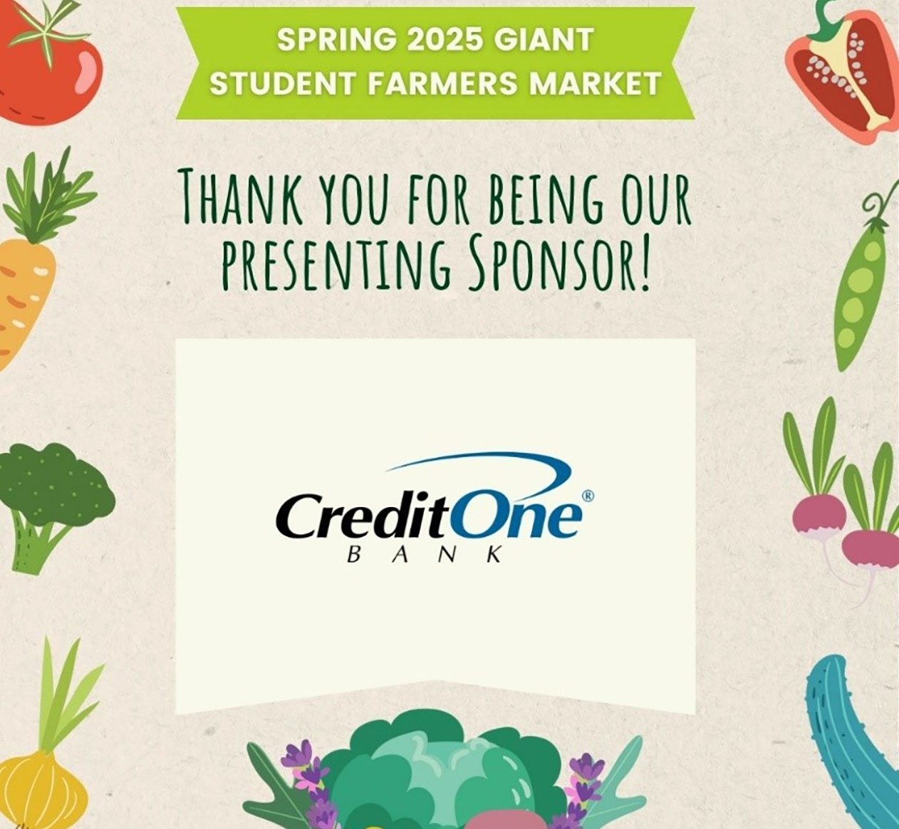 Green Our Planet Giant Student Farmer’s Market 